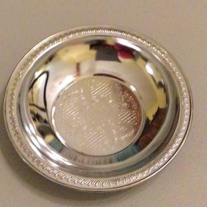Decorative Silver Colored Dish